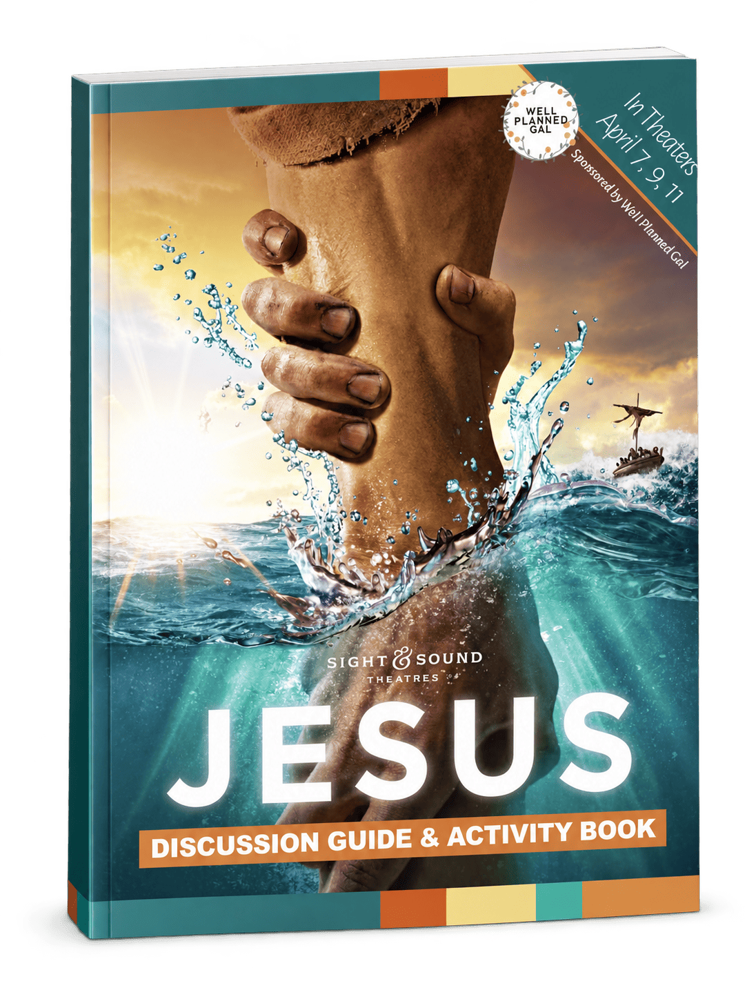 Upright Jesus activity guide book mockup